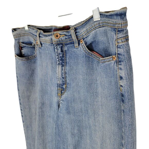 JeanStar Womens Size 14 Blue Solid Elle Jeans - Picture 5 of 10